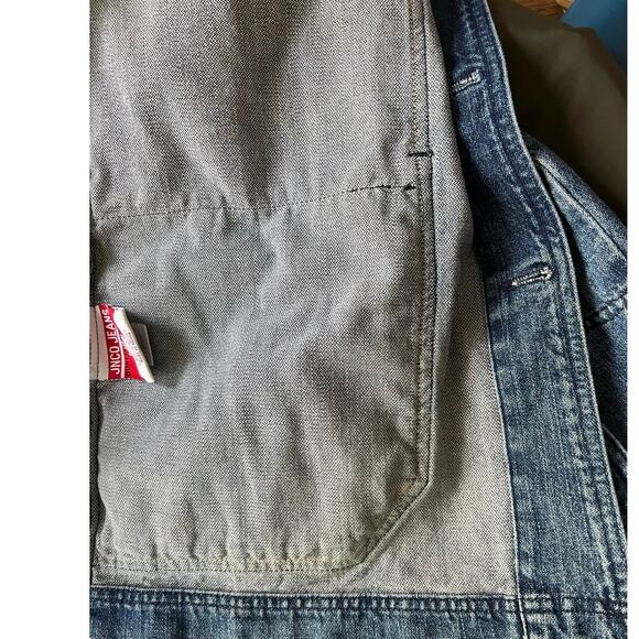 Vintage JNCO Jeans Denim Jacket Y2K Streetwear Graphic Logo Blue Mens - Picture 7 of 9